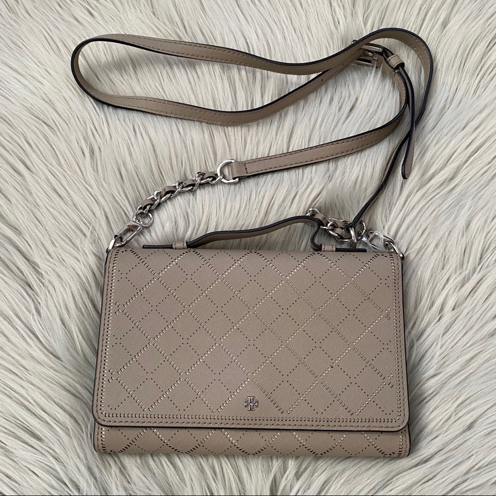 TORY BURCH Robinson Crosshatch Mini Crossbody